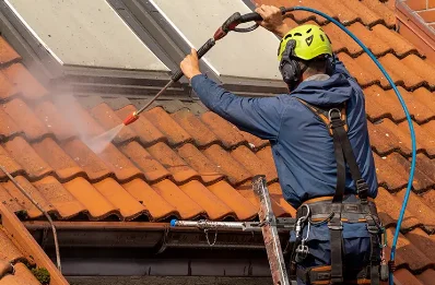 Démoussage et hydrofuge de toiture à Naves